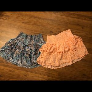 Two ruffled skirts!